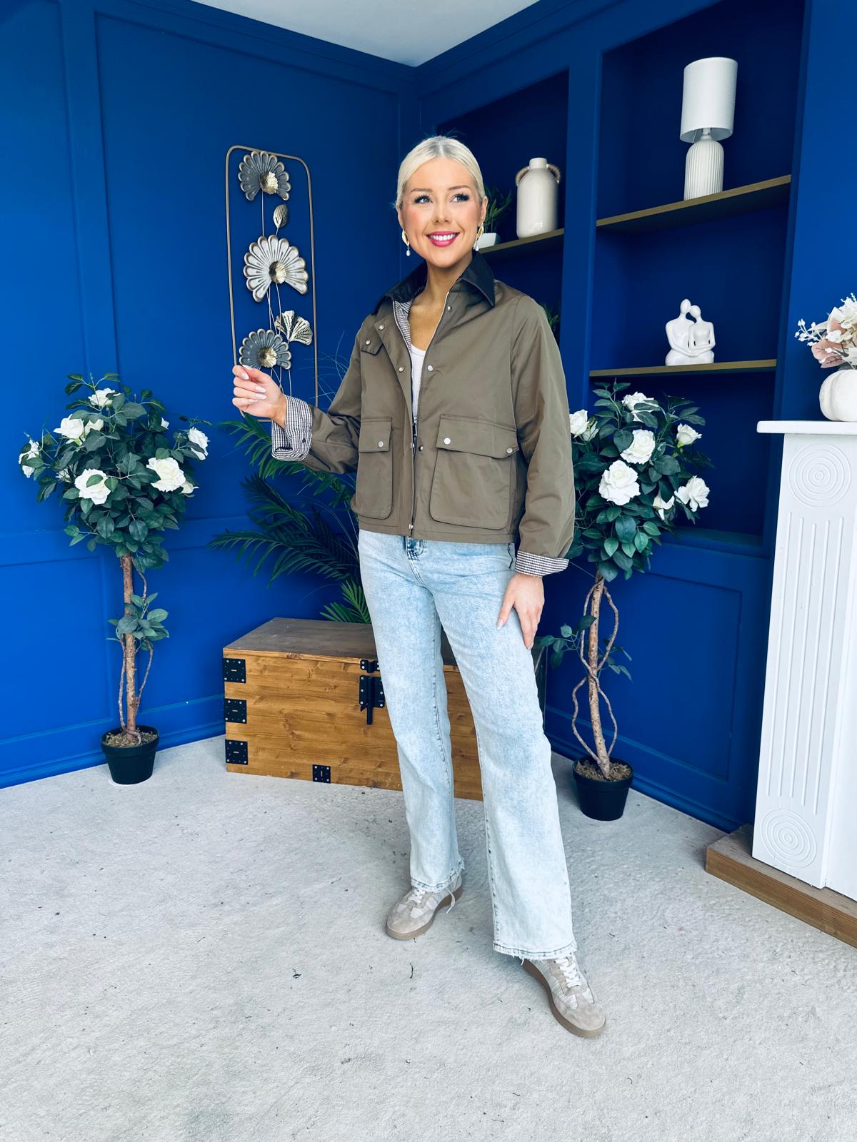 Samantha Detailed Jacket Khaki