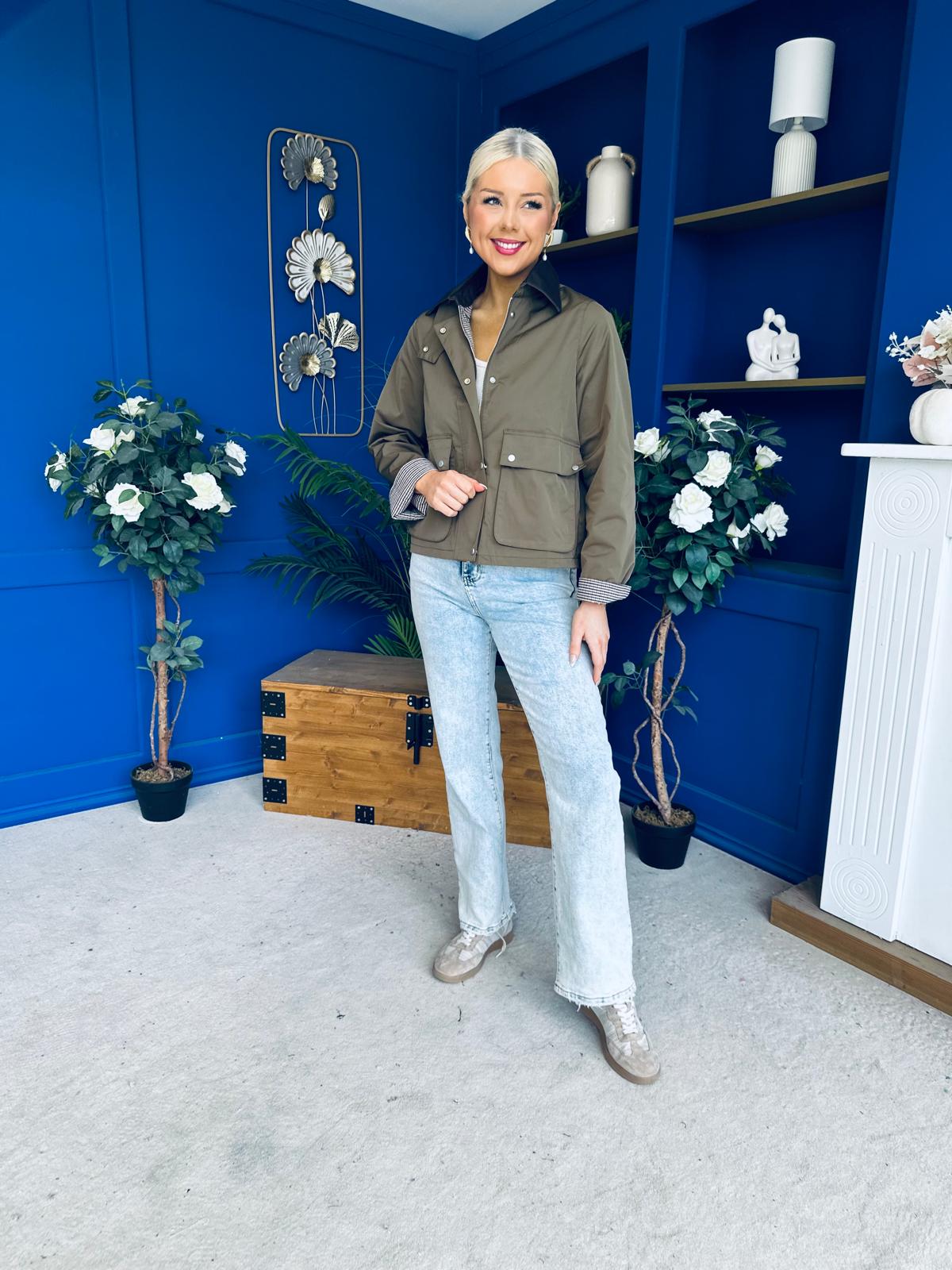 Samantha Detailed Jacket Khaki