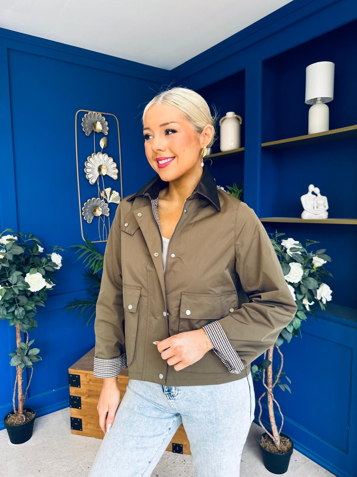 Samantha Detailed Jacket Khaki