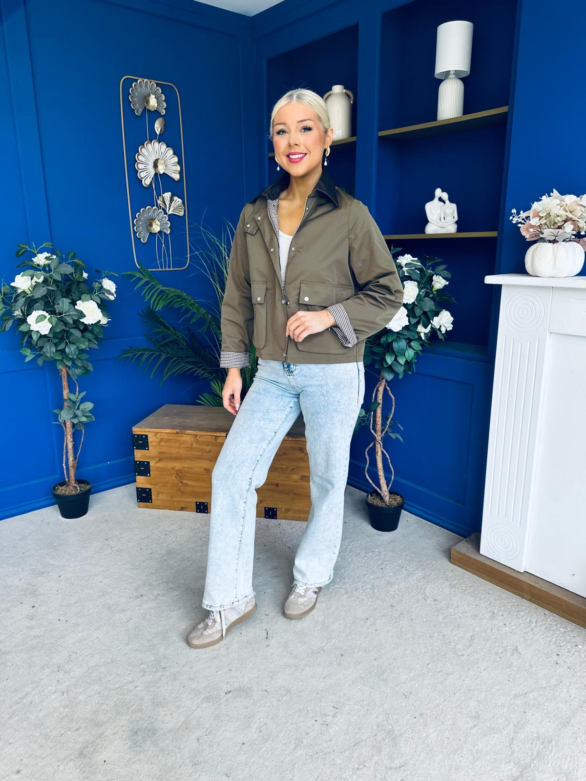 Samantha Detailed Jacket Khaki
