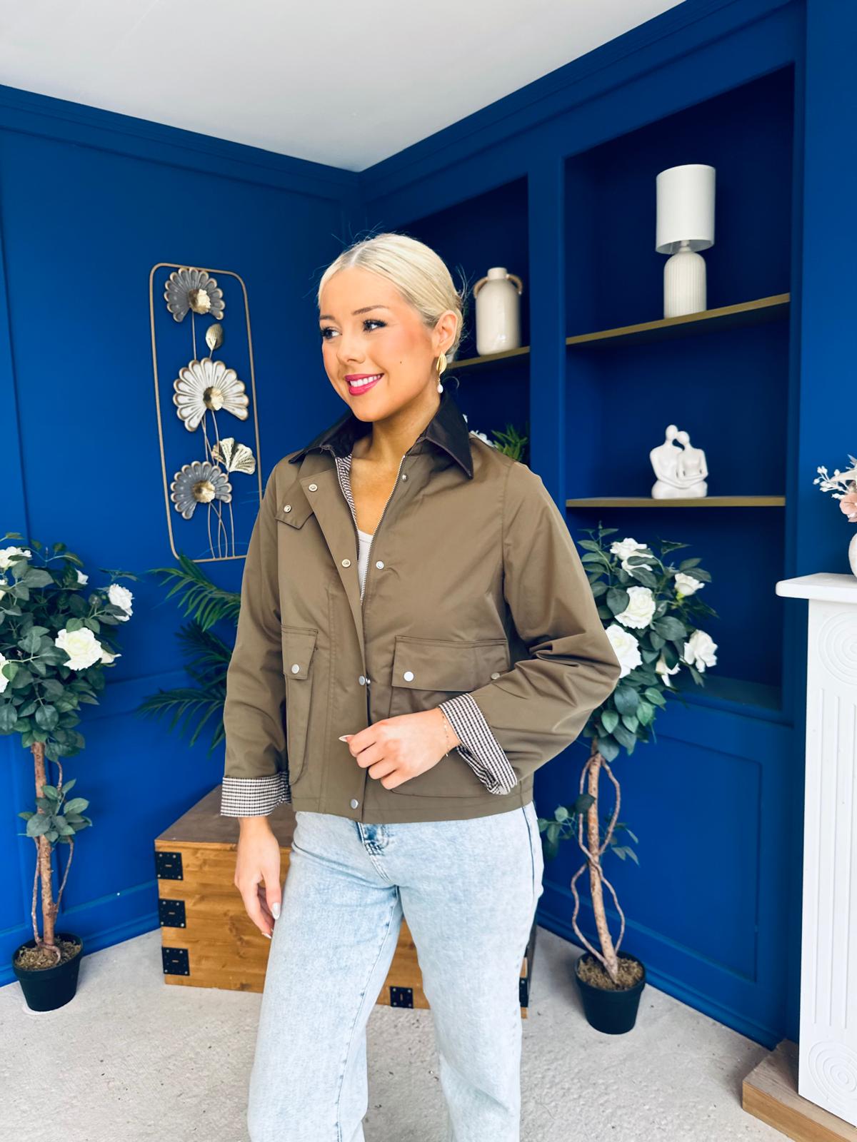 Samantha Detailed Jacket Khaki