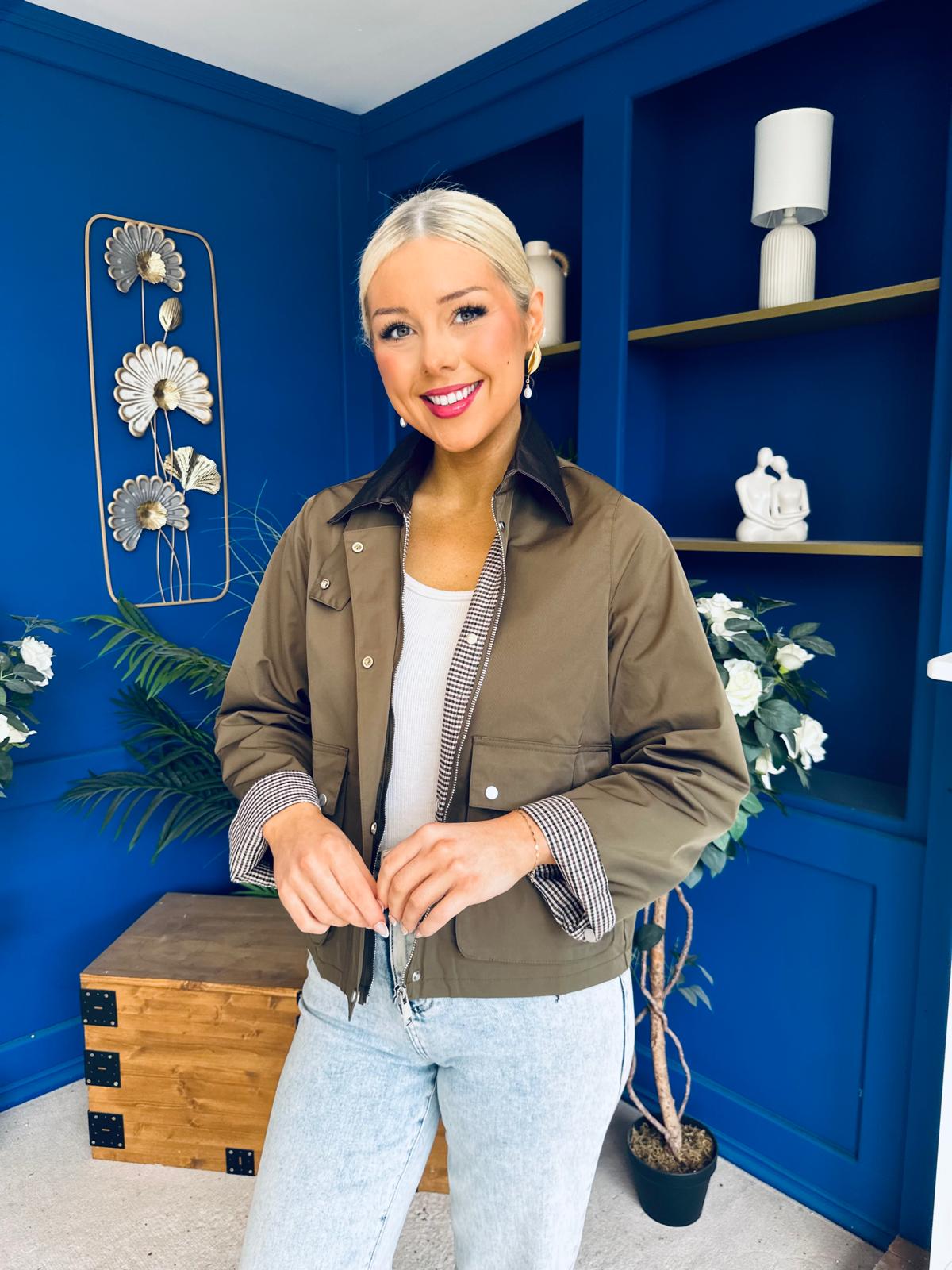 Samantha Detailed Jacket Khaki