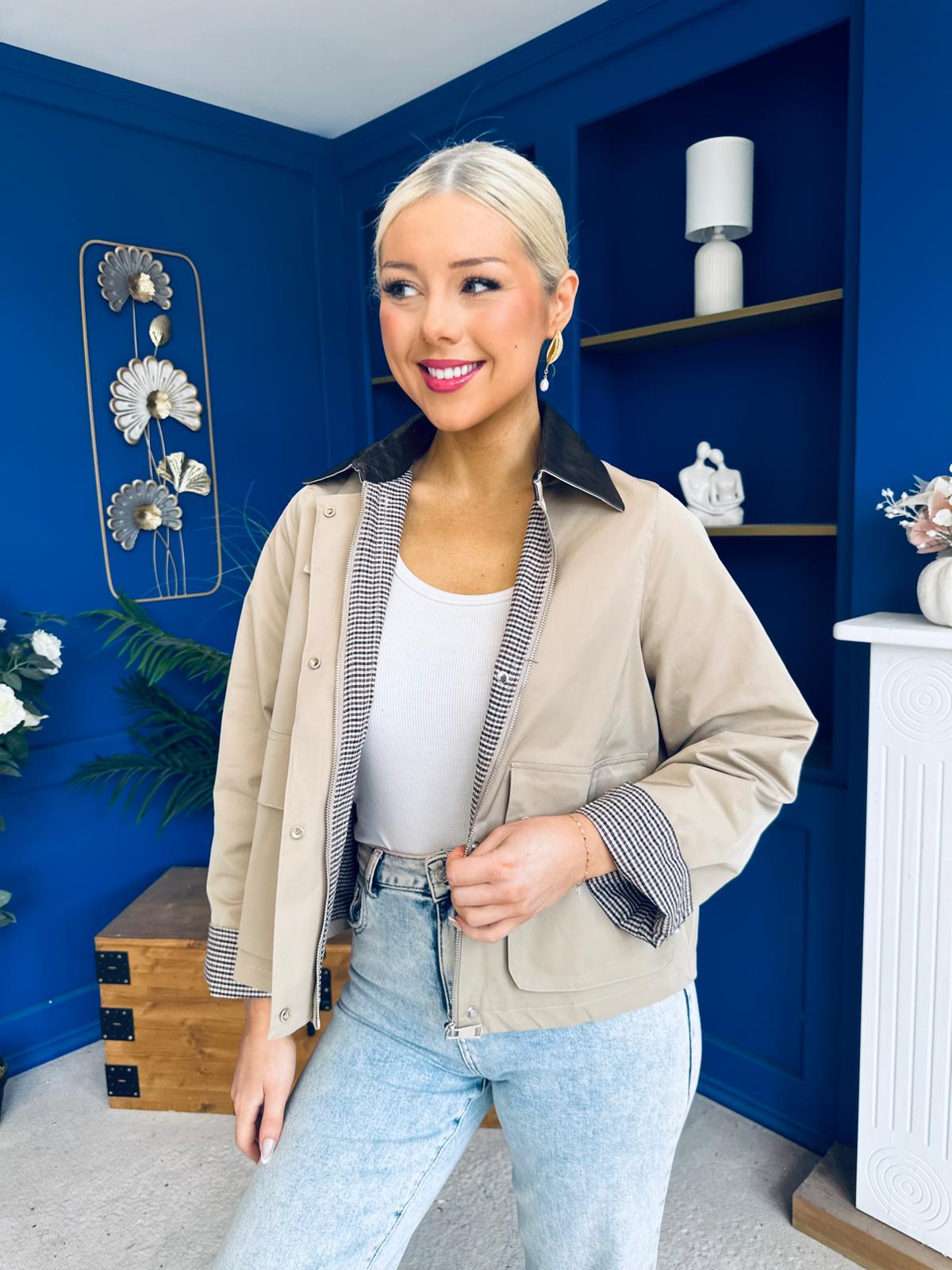 Samantha Detailed Jacket Beige