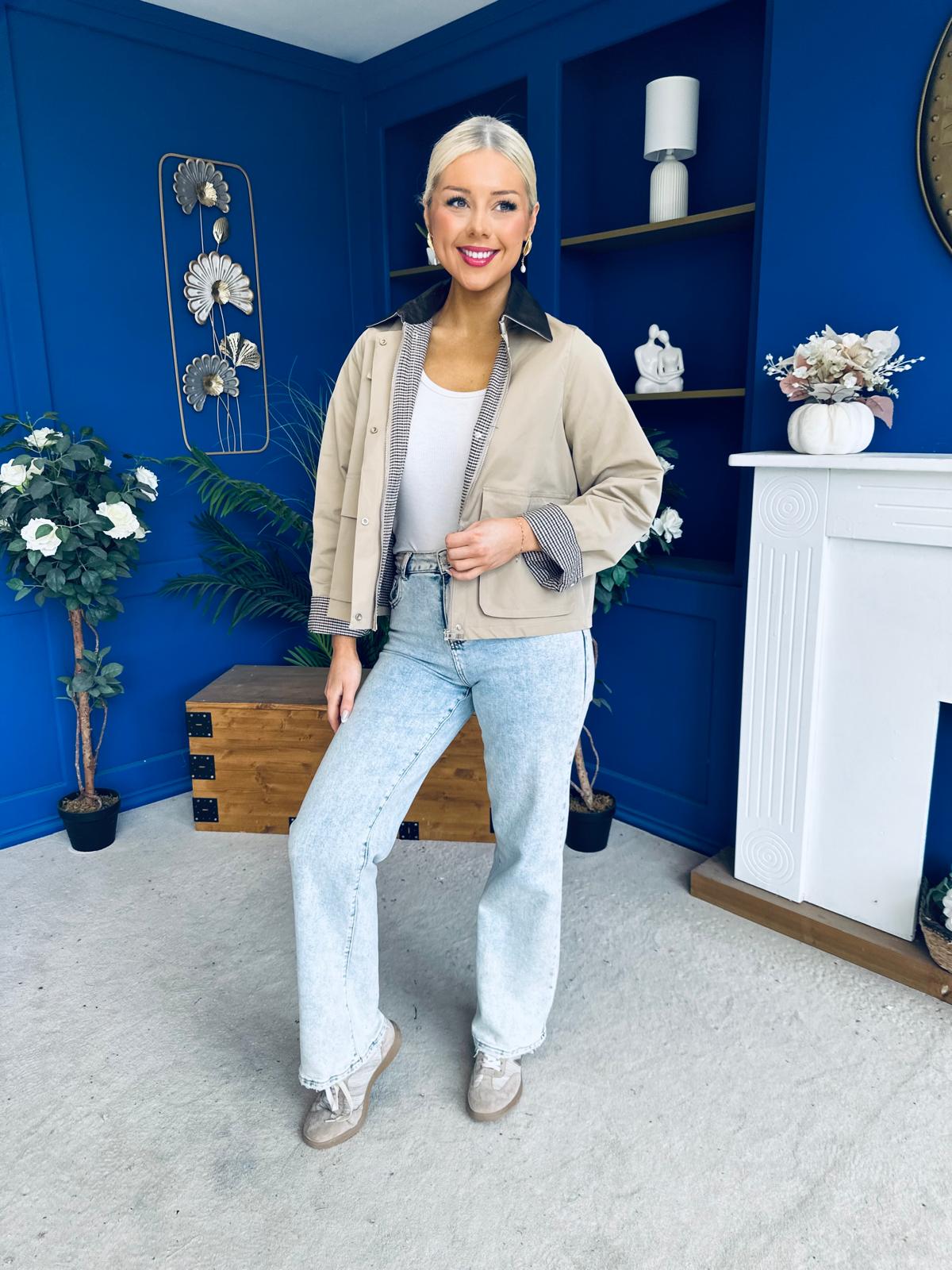 Samantha Detailed Jacket Beige
