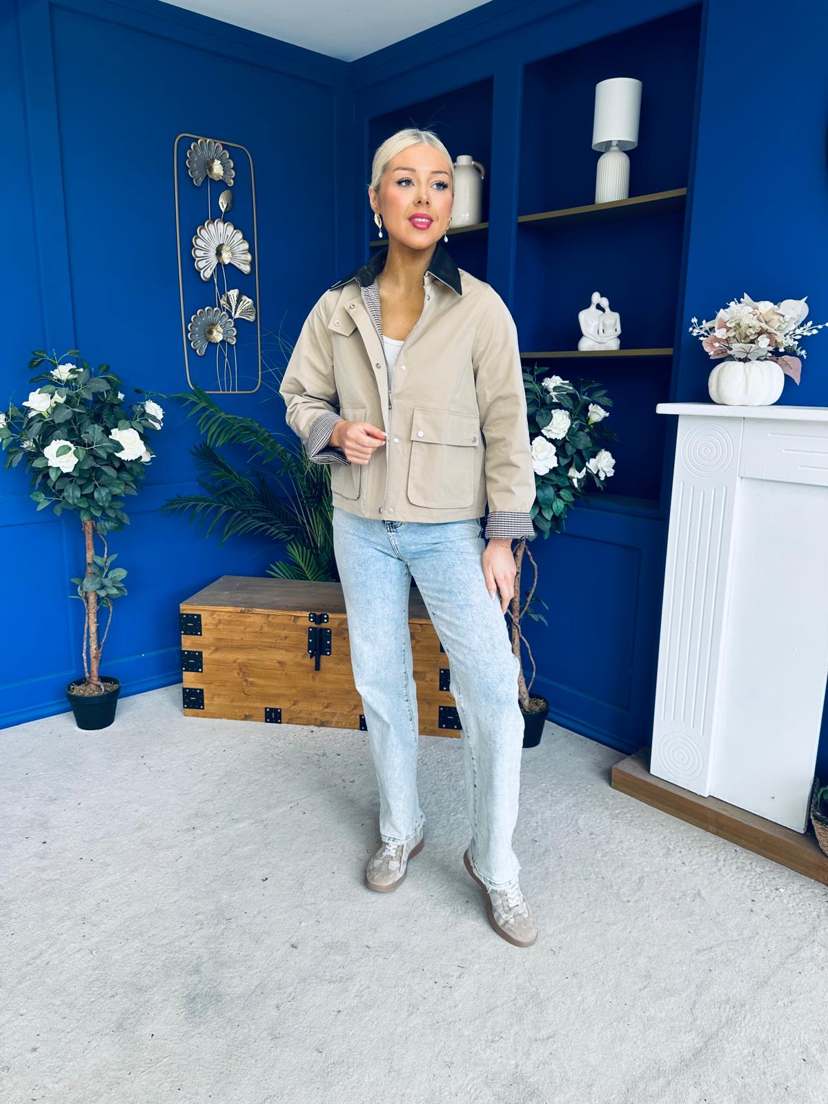Samantha Detailed Jacket Beige