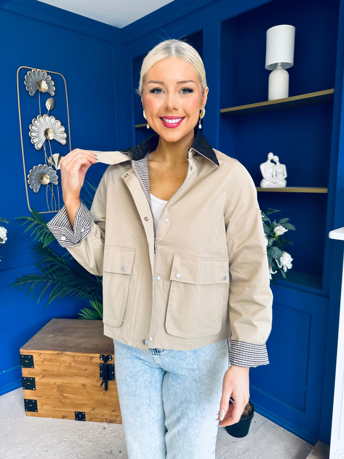 Samantha Detailed Jacket Beige