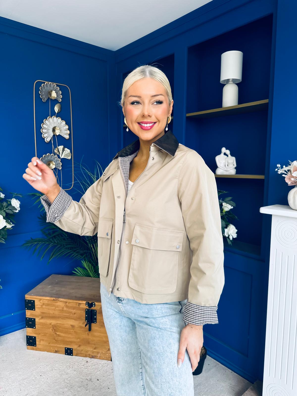 Samantha Detailed Jacket Beige