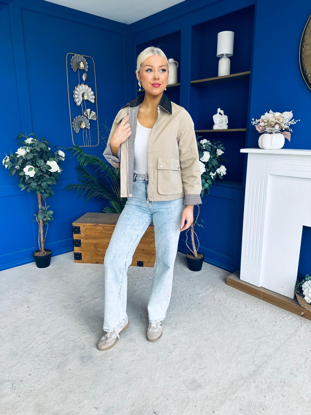 Samantha Detailed Jacket Beige