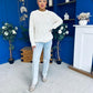 Delaney Detailed Knitted Jumper Cream