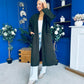 Avril Detailed Longline Cardi Forest
