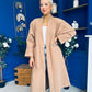 Avril Detailed Longline Cardi Beige