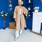 Avril Detailed Longline Cardi Beige