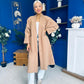 Avril Detailed Longline Cardi Beige
