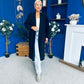 Avril Detailed Longline Cardi Black