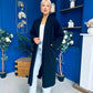 Avril Detailed Longline Cardi Black