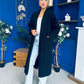 Avril Detailed Longline Cardi Black
