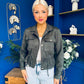 Mags Gold Button Detailed Jacket Khaki