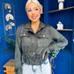 Mags Gold Button Detailed Jacket Khaki