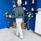 Mags Gold Button Detailed Jacket Khaki