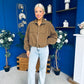 Doris Detailed Shell Jacket Camel