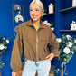 Doris Detailed Shell Jacket Camel