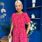 Erin Culotte Jumpsuit Deer Spot Rouge