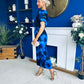 Erin Culotte Jumpsuit Floral Blue