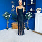 Michelle Tassel Detail Occasion Dress Black