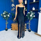 Michelle Tassel Detail Occasion Dress Black