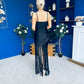 Michelle Tassel Detail Occasion Dress Black