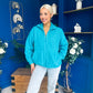 Mimi Solid Colour Full Zip Fleece Blue