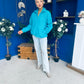 Mimi Solid Colour Full Zip Fleece Blue