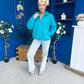 Mimi Solid Colour Full Zip Fleece Blue
