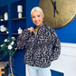 Jaden Detailed Bomber Leopard Beige