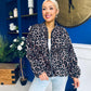 Jaden Detailed Bomber Leopard Beige