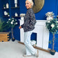 Jaden Detailed Bomber Leopard Beige