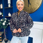 Jaden Detailed Bomber Leopard Beige