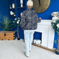 Jaden Detailed Bomber Leopard Beige