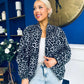 Jaden Detailed Bomber Leopard Grey