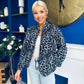 Jaden Detailed Bomber Leopard Grey