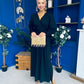 Phoebe Banded Occasion Maxi Dress Black