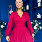 Phoebe Banded Occasion Maxi Dress Wine