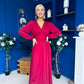 Phoebe Banded Occasion Maxi Dress Wine