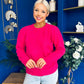 Freya Detailed Knitted Jumper Pink