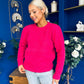Freya Detailed Knitted Jumper Pink