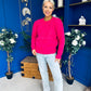 Freya Detailed Knitted Jumper Pink