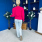 Freya Detailed Knitted Jumper Pink