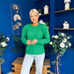 Freya Detailed Knitted Jumper Green