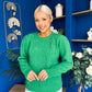 Freya Detailed Knitted Jumper Green