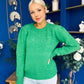 Freya Detailed Knitted Jumper Green